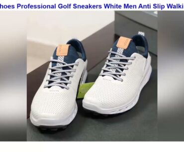Promotion Mens Golf Shoes Professional Golf Sneakers White Men Anti Slip Walking Sneakers High Qual