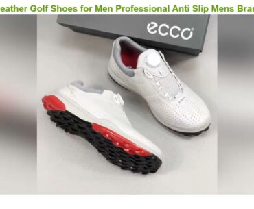 Genuine Leather Golf Shoes for Men Professional Anti Slip Mens Brand Leather Golf Sneakers Sport T