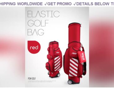 [DIscount] $170.93 PGM New Golf Bag Standard Telescopic Wheel Bag 125cmTravel Play Multifunctional