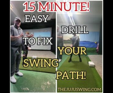 15 MINUTE GOLF SWING DRILL: STOP COMING OVER THE TOP