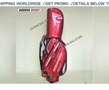[Cheap] $229 DEZENS Profession PU Golf Bag Waterproof Golf clubs stand bag Top quality