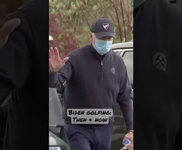 Biden Golfing: Then (2011) & Now (2021) #shorts #joebiden #golf