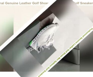 Promotion Professional Genuine Leather Golf Shoes Men Spikless Golf Sneakers Outdoor Spirng Summer