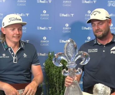 Marc Leishman and Cameron Smith Winners Press Conference 2021 Zurich Classic of New Orleans