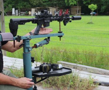 AR15 Golf Ball Launcher, installation and first shots at 95 yards