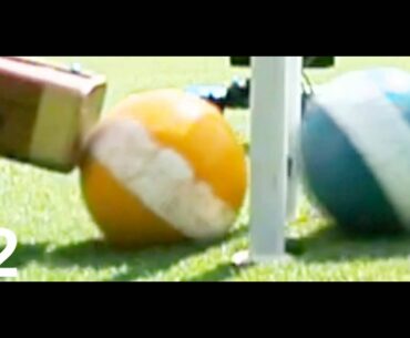 Croquet - Five Shots Hitting Dead Ball From Close Distance