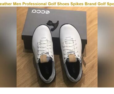 Promotion Genuine Leather Men Professional Golf Shoes Spikes Brand Golf Sport Training Sneakers 202