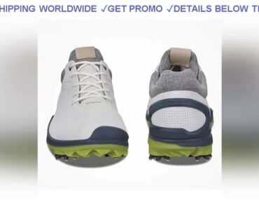 [Cheap] $99.99 New Brand Men Golf Shoes Genuine Leather Spikes Golf Sport Training Sneakers Men Com
