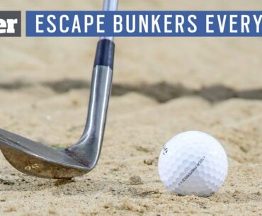 The easy way to escape golf bunkers every time