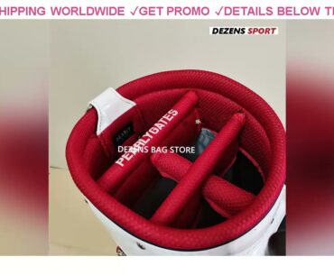 [Deal] $226 DEZENS 2020 New Golf bag White/Black/Pink Waterproof PU with wheels Golf standard bag
