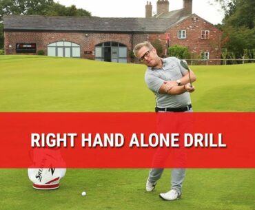 Your Right Hand In The Golf Swing - Right Hand Alone Drill
