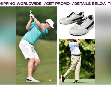 [DIscount] $54.26 PGM Mens Golf Shoes Genuine Leather Waterproof Shoes Anti slip Spikes Sports Golf