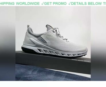 [Promo] $63.5 Leather Men Golf Shoes Trainers Golf Tour Sneakers Spikeless Golf Shoes for Men Athle