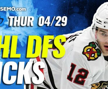 NHL DFS PICKS: DRAFTKINGS & FANDUEL DAILY FANTASY HOCKEY STRATEGY | TODAY THURSDAY 4/29