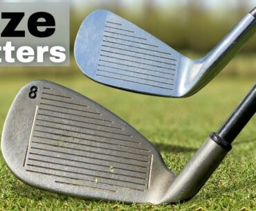 THE MOST FORGIVING IRONS EVER LOOK AT THE SIZE OF THEM !