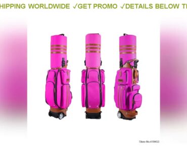 [Promo] $111.85 Authentic Pgm Multifunctional Golf Standard Ball Bag Capacity Cover Cart Caddy Viat