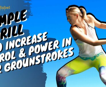 Want more stability and power in your tennis groundstrokes? Do this drill!