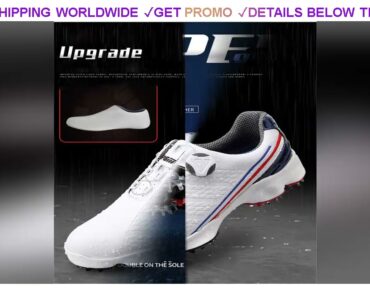 [Sale] $75.31 PGM Golf Shoes Men Waterproof Breathable Antiskid Shoes Knob Buckle Sports Shoes Spik