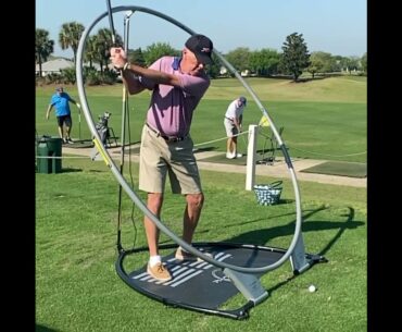 Senior Golfer Discovering New Rotation & Width with PlaneSWING