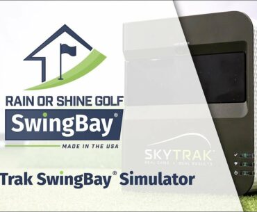 SkyTrak SwingBay Golf Simulator Package by Rain or Shine Golf