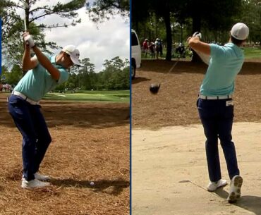 Driver off the dirt sets up improbable birdie for Wesley Bryan at Wells Fargo in 2019