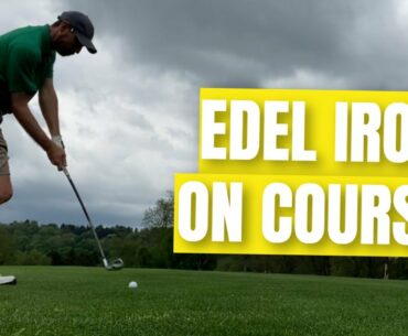 On the Course with my Edel Single Length Irons | Simplified Single Plane Swing #subscribe #golftips