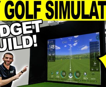 Home Golf Simulator - See My NEW Affordable DIY Setup! (Mevo+ & SkyTrak Demo)