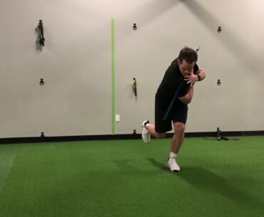 Golf posture single leg torso turns