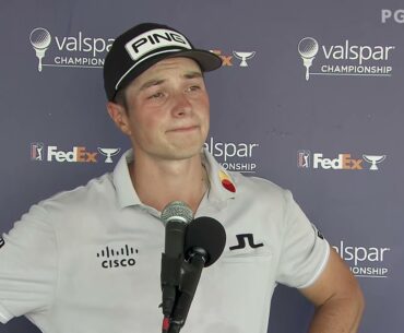 Viktor Hovland Sunday Flash Interview 2021 Valspar Championship
