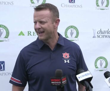Bryan Harsin at Regions Tradition Pro-Am | Golfing w/ Barkley, new Auburn football facility