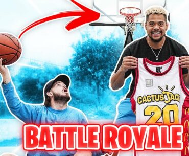 Basketball Trick Shot BATTLE ROYALE for Rare Cactus Jack Jersey