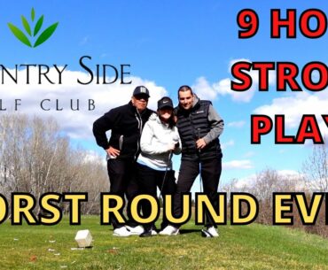 Cold and Windy Round of Golf at Country Side Golf Club / Stroke Play Golf with guest!