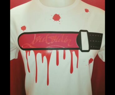 Christian Louboutin spiked belt inspired tee Fabrication