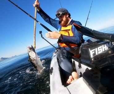 Hooking a monster fish! |  Fishing False Bay for some fish!