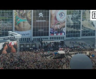 A Drone View of the Canelo vs. Saunders Weigh-In