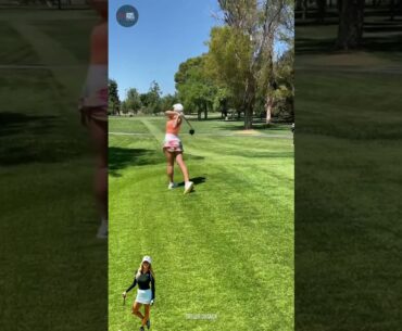 Golf Girl - Taylor Cusack 10 Short Clip less 1 minutes , Golf swing , Golfer .