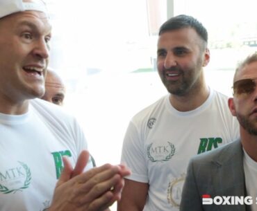 "A BOXING MASTERCLASS!" Tyson Fury leads chants for Billy Joe Saunders ahead of Canelo Alvarez bout