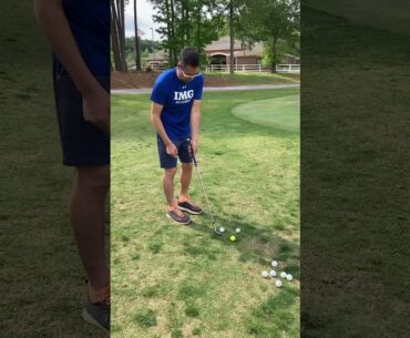 Control pitch shots with left shoulder !