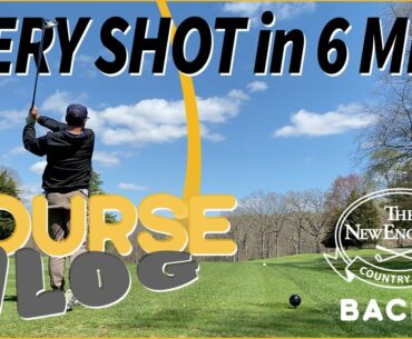 Back 9 @ New England Country Club | EVERY SHOT in 6 MINUTES w/ Shot Tracers | OMADA Course Vlog