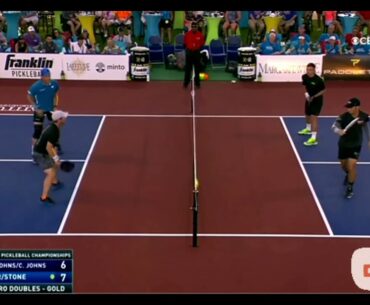 2021 U.S. OPEN PICKLEBALL CHAMPIONSHIP PRO MEN'S DOUBLES GOLD MEDAL MATCH  JOHNS/JOHNS  VS BAR/STONE