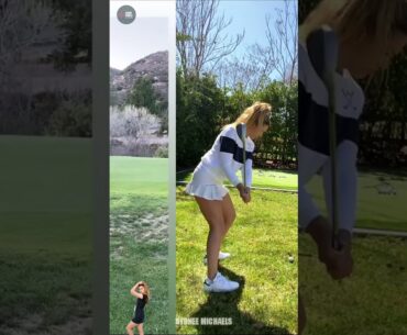 Golf Girl - LPGA Sydnee Michaels 9  , Golf swing , Golf Tips , short video less 1 minute