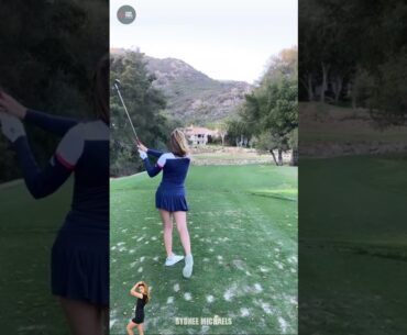 Golf Girl - LPGA Sydnee Michaels 10 , Golf swing , Golf Tips , short video less 1 minute
