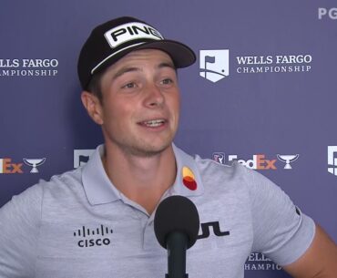 Viktor Hovland Thursday Flash Interview 2021 Wells Fargo Championship