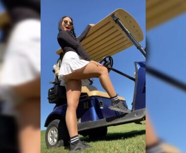 Erika Amazing hot dance #golf #swing #hotgirl #shorts #dance