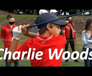 Young Tiger Charlie Woods Golf Swings Part 2