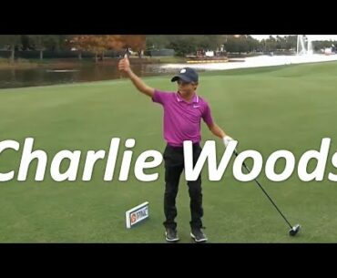 Young Tiger Charlie Woods Golf Swings Part 1