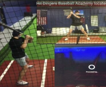 Gus P l Baseball Hitting lesson using Rapsodo Hitting 2.0 4/07/21