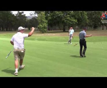 THE DISGUST OF SOMEONE MAKING A LONG PUTT