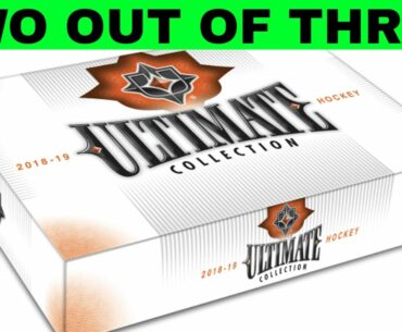 Two out of three ain't bad! 2018-19 Upper Deck Ultimate Collection box break!