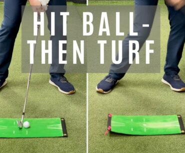 BEST GOLF TIP: HOW TO HIT BALL FIRST-THEN THE TURF- Golf WRX